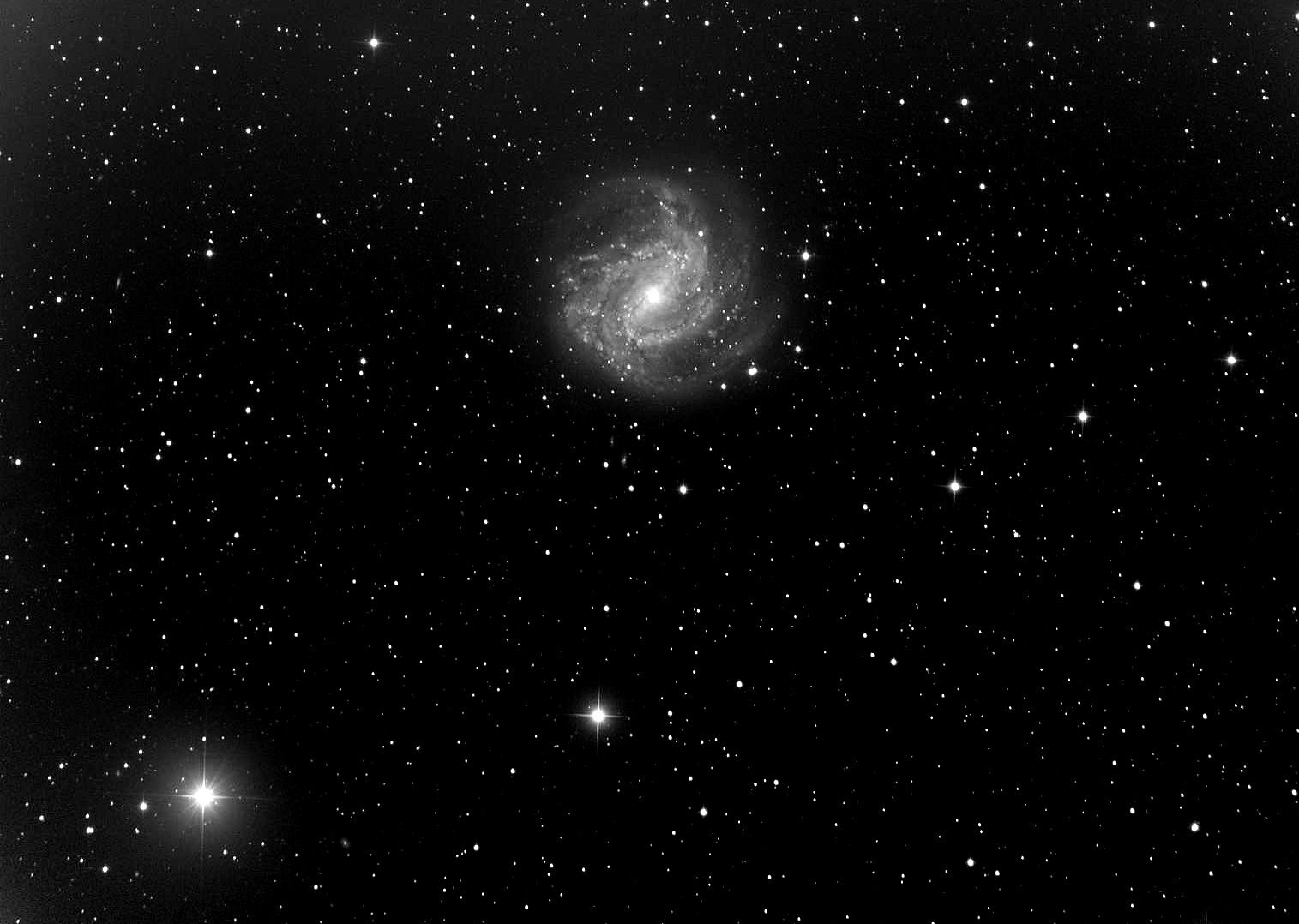 Spiralgalaxie M83 im Sternbild Hydra / Aufnahme via iTelescope in Siding Spring, Australien mit Spiegelteleskop 510 mm / Brennweite: 2259 mm / Entfernung: ca. 20 MLj.
